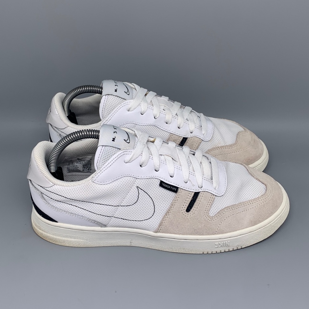 Nike SB Squash Type N.354 White Beige Running Shoes CJ1640-100 Men’s Sz 8